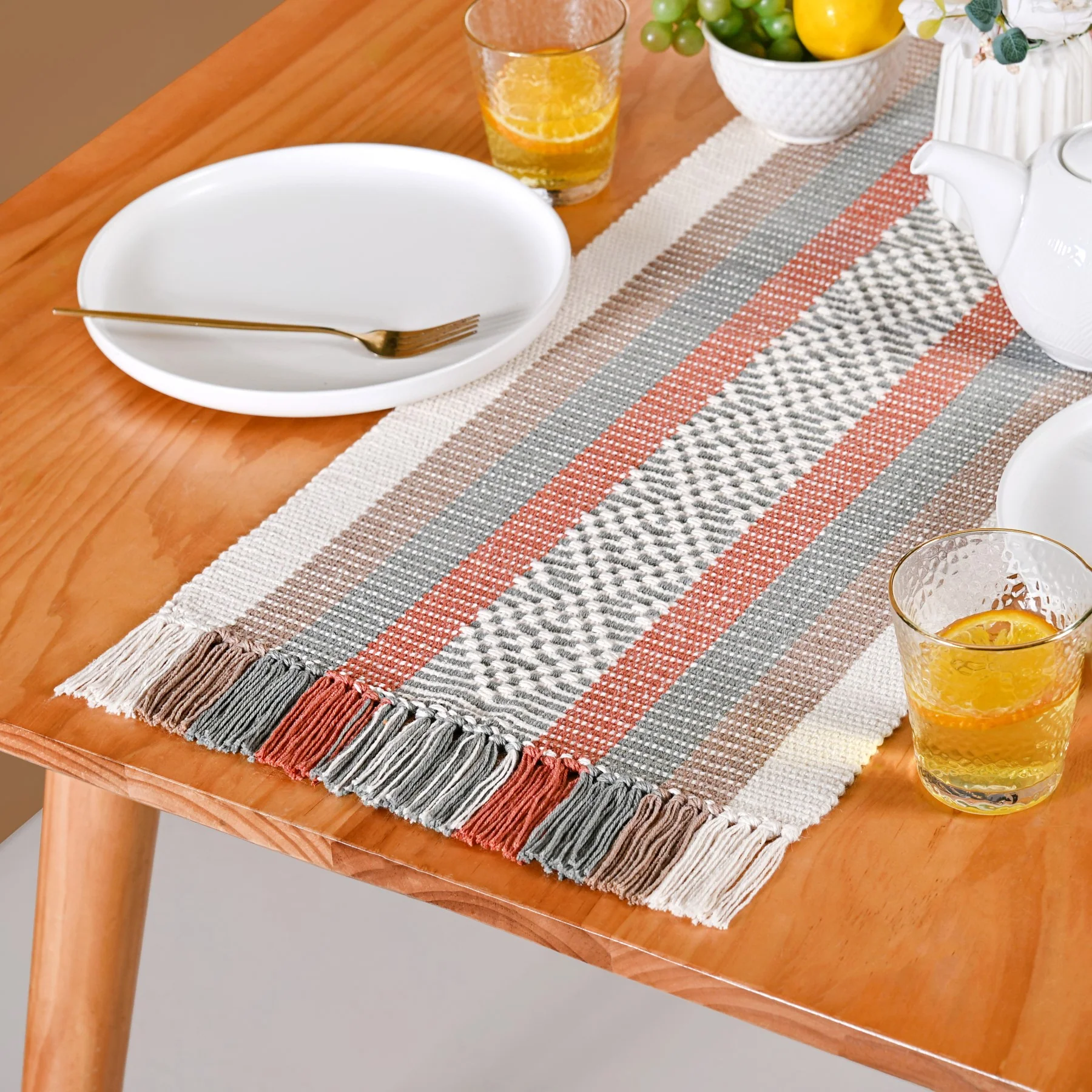 Sustainable Cotton Runner 180x33cm