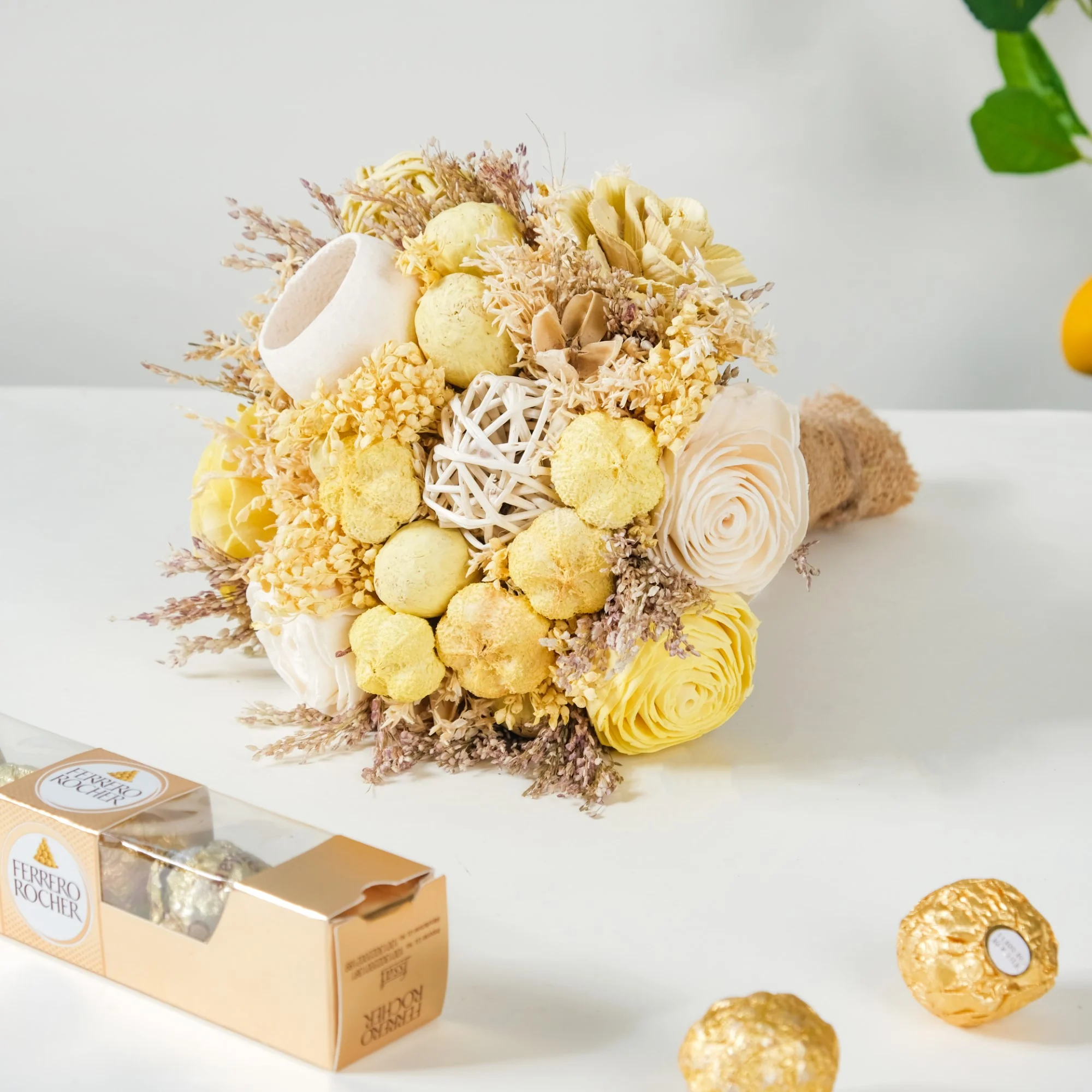 Sustainable Dried Flowers Rakhi Gifts Set Of 4 - Image 2