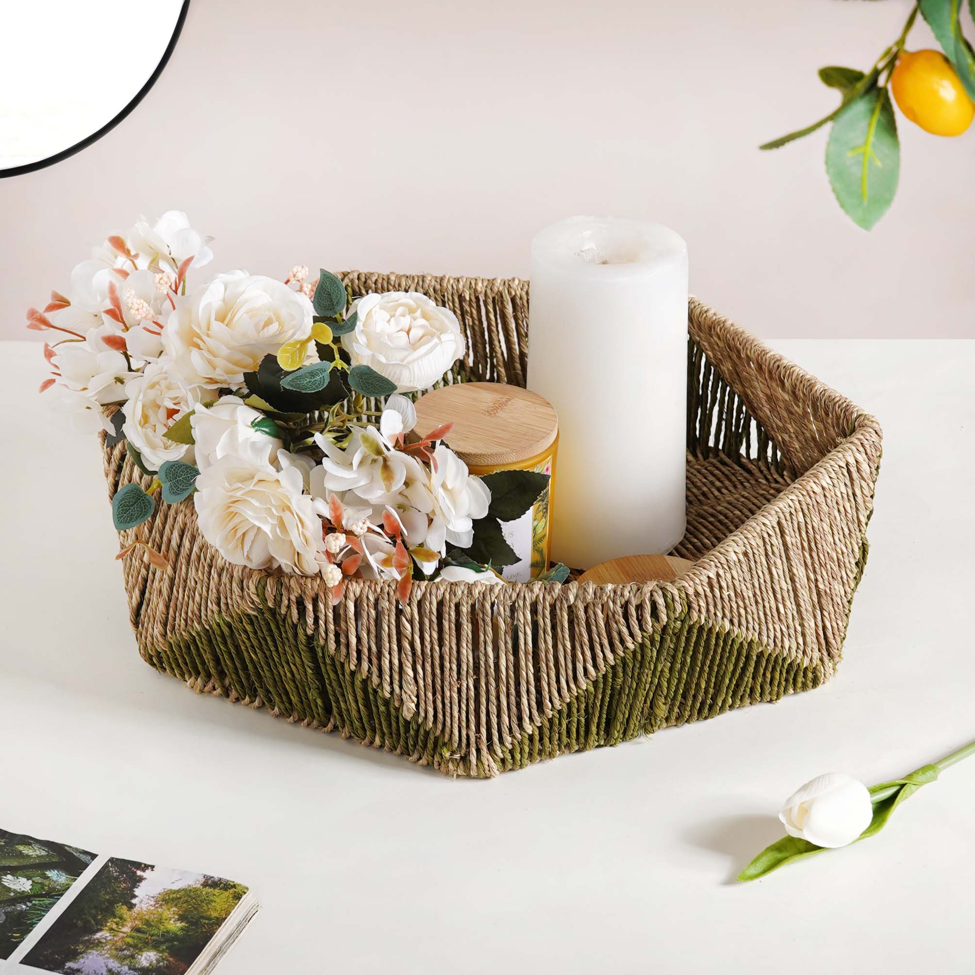 Sustainable Hexagon Kitchen Storage Basket - Image 2