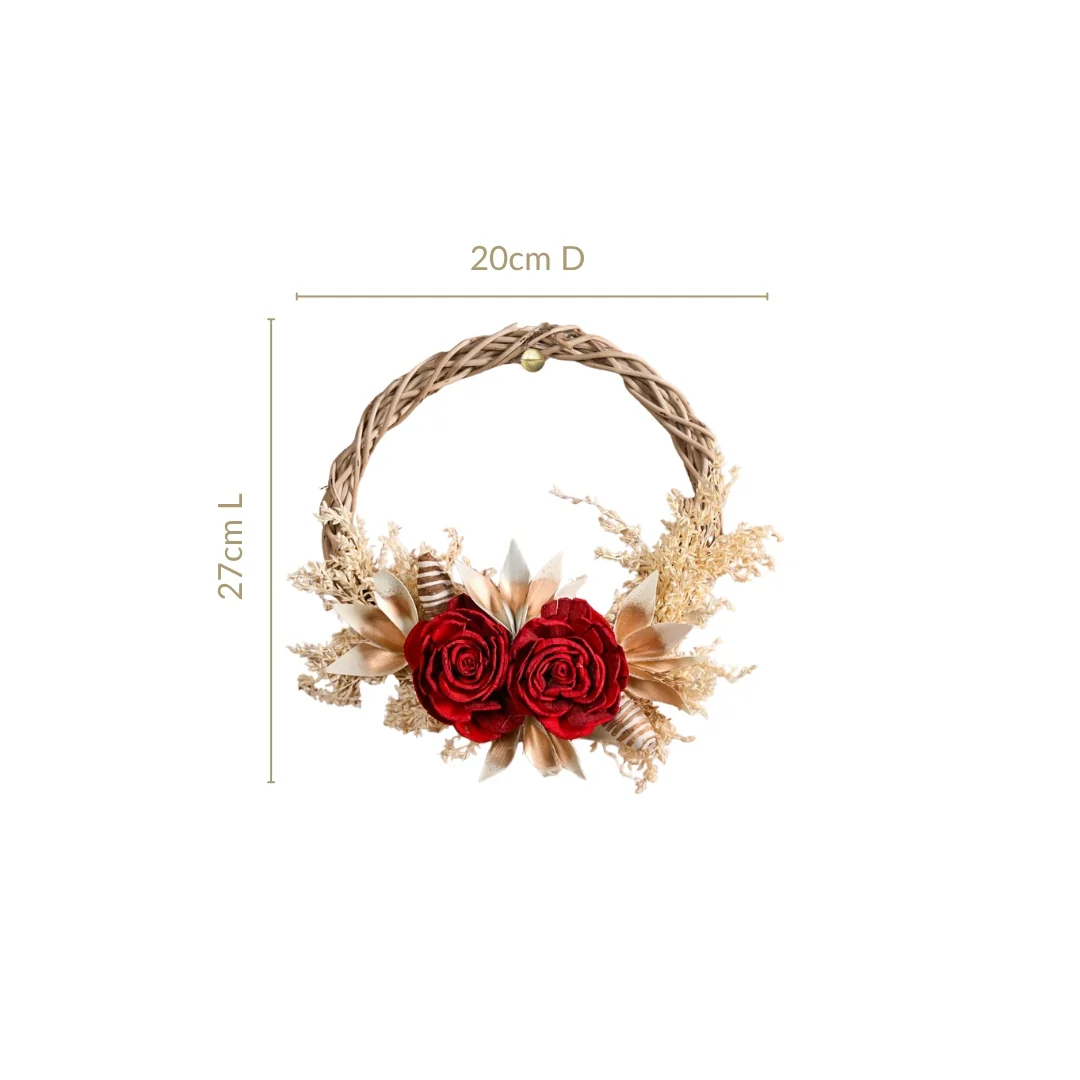 Sustainable Rose Wreath Set Of 3 - Image 4