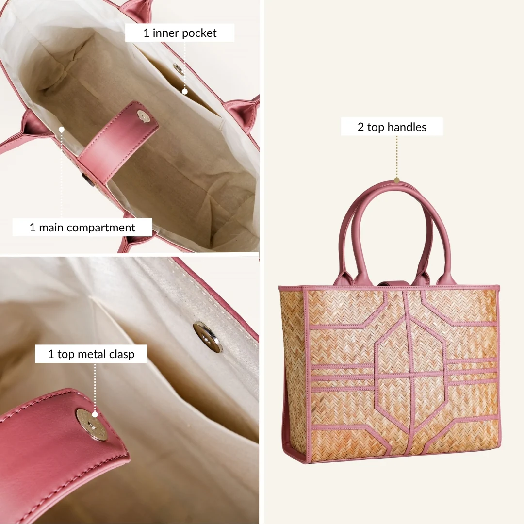 Sustainable BreezeBag Pink Tote - Image 5