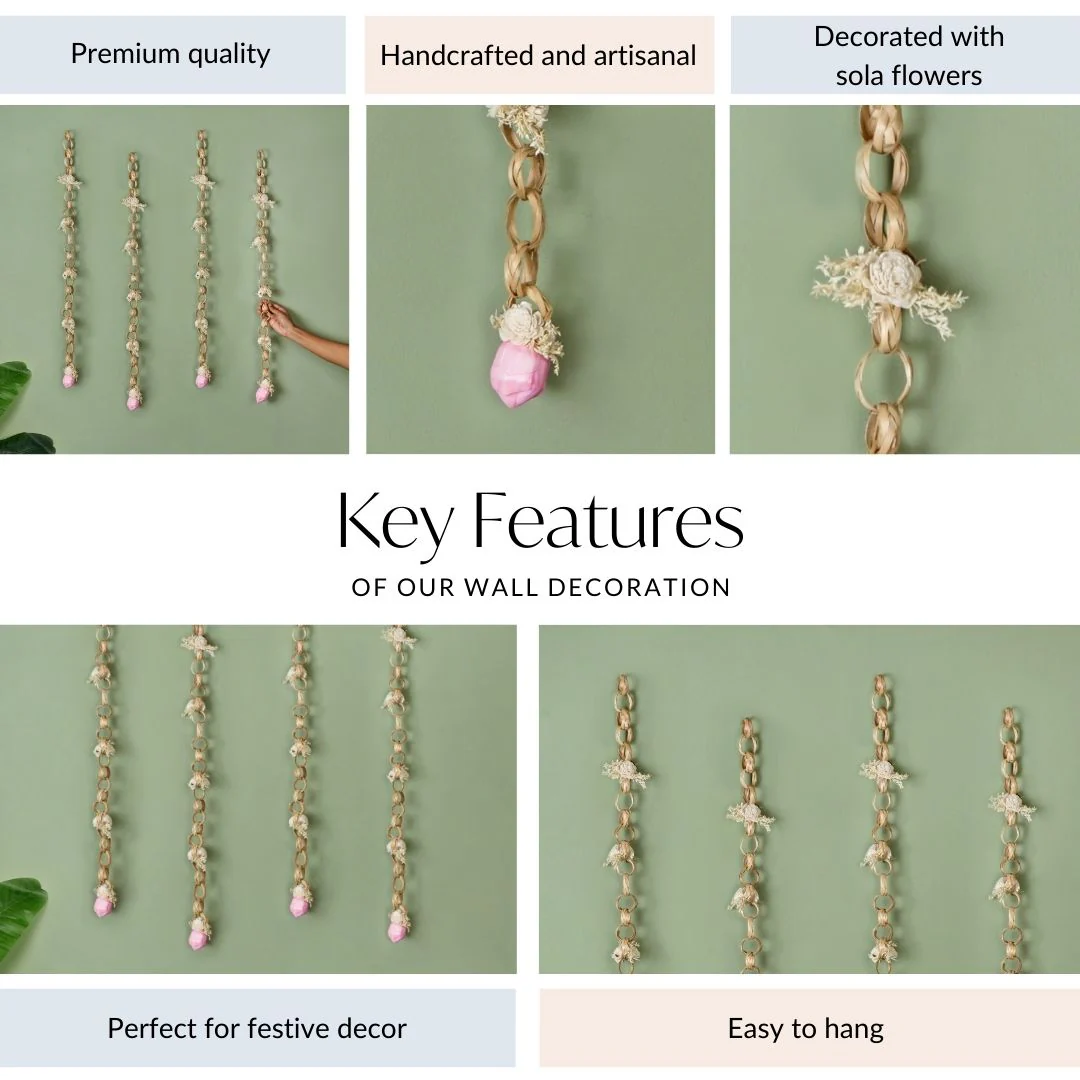Sustainable Sola Flower Wall Hanging Set Of 4 - Image 4