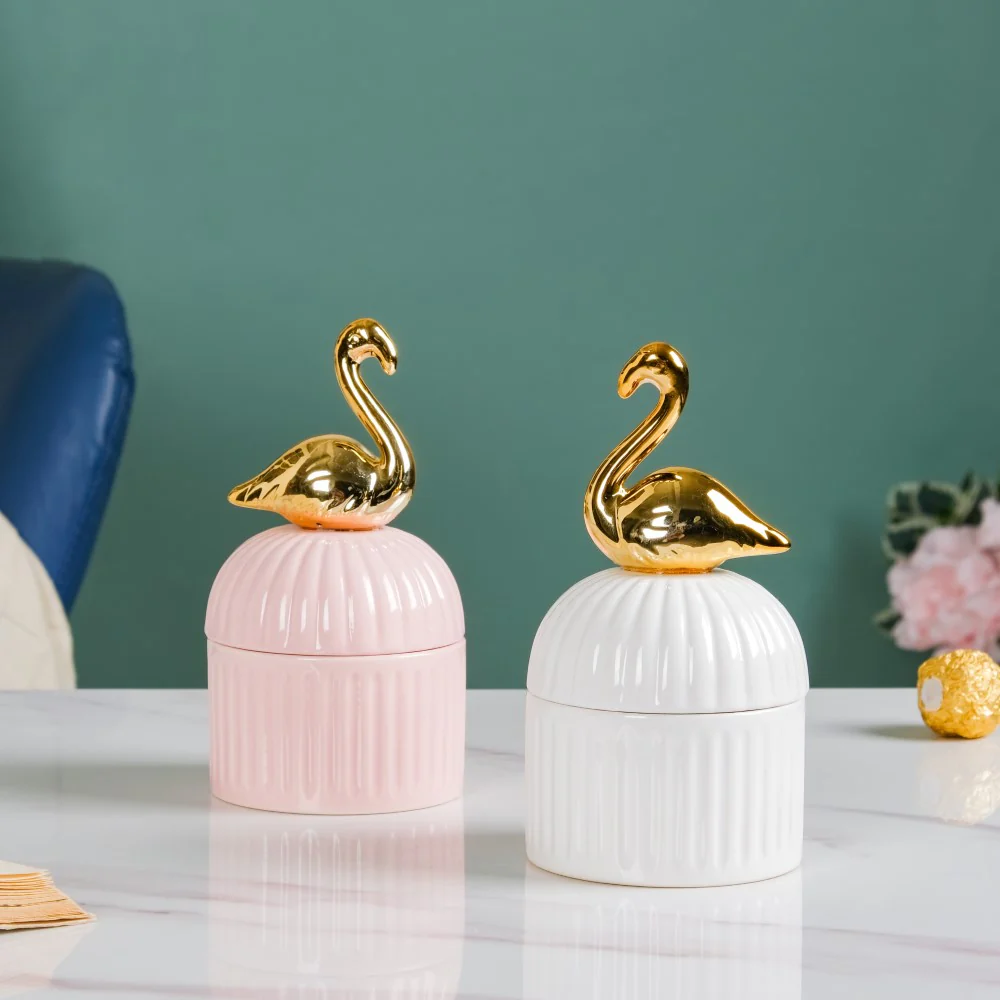 Swan Ceramic Canister White - Image 12