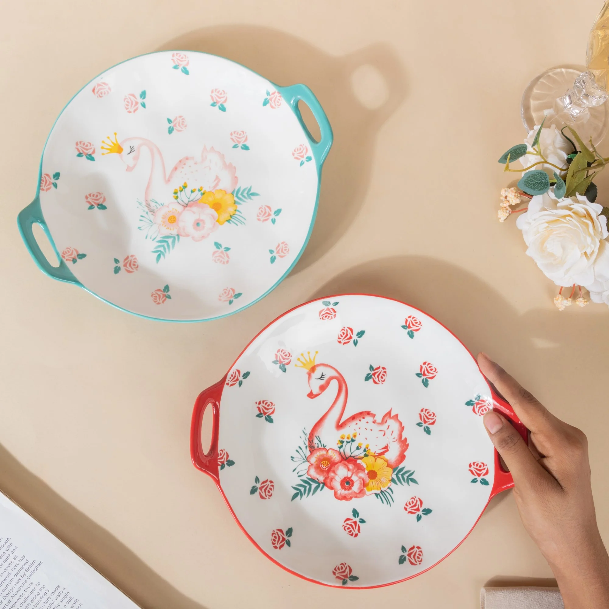 Swan Round Dish - Image 4