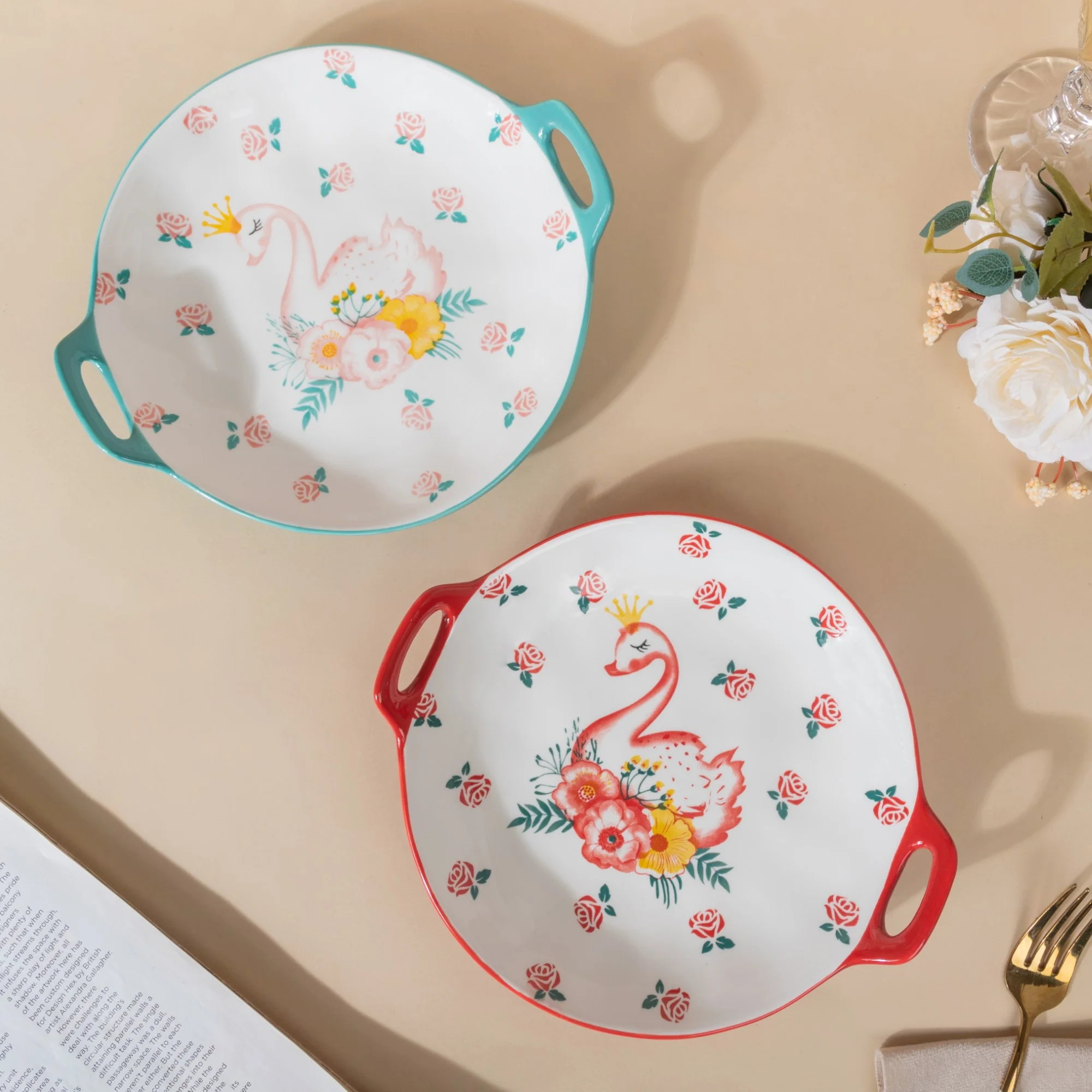 Swan Round Dish - Image 9