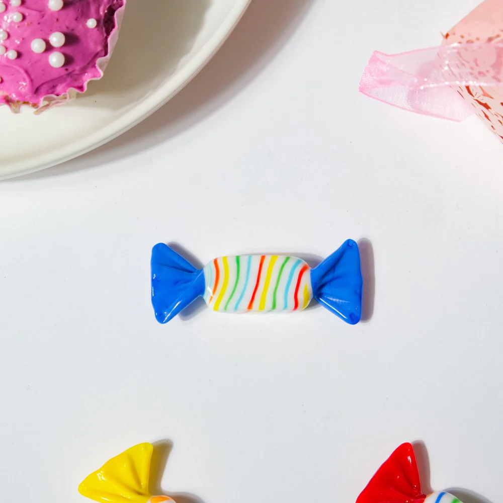 Sweet Candy O' Mine Blue Glass Decor - Image 3