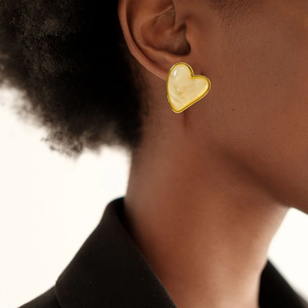 Sweet Hearts Studs White - Image 2