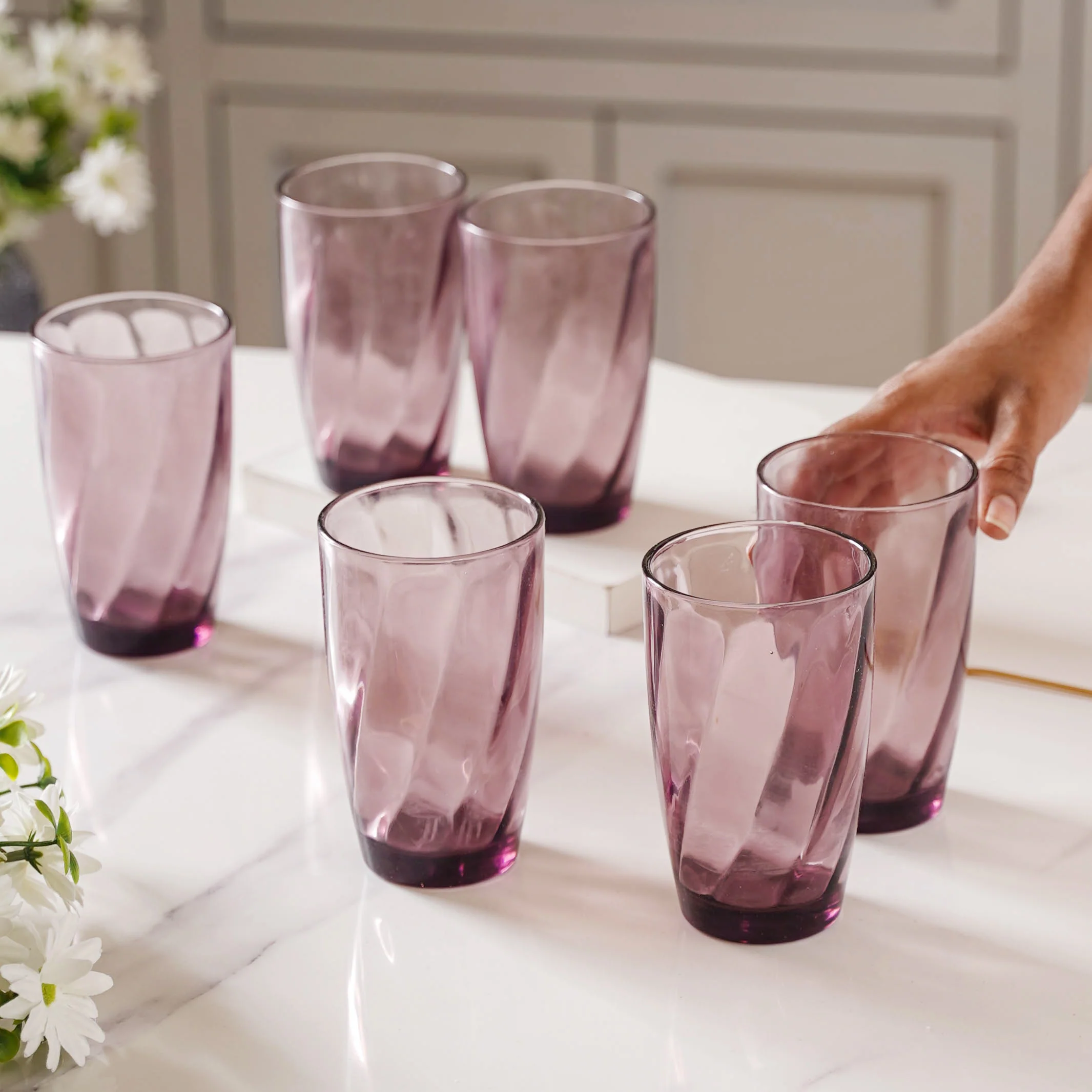 Swirl Drinking Glass Set of 6 - Image 2