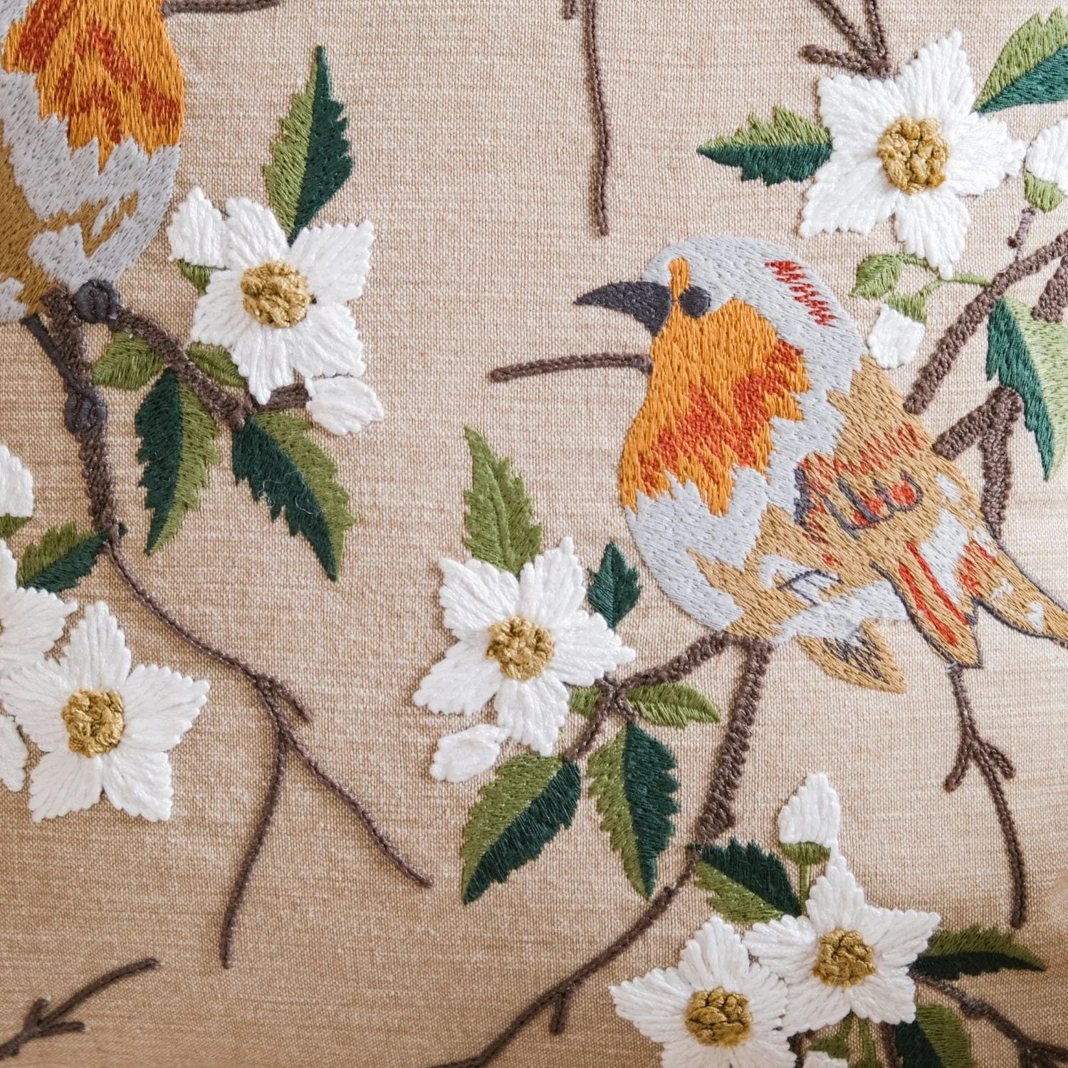 Sylvan Embroidered Cushion Case 16x16 Inch - Image 6