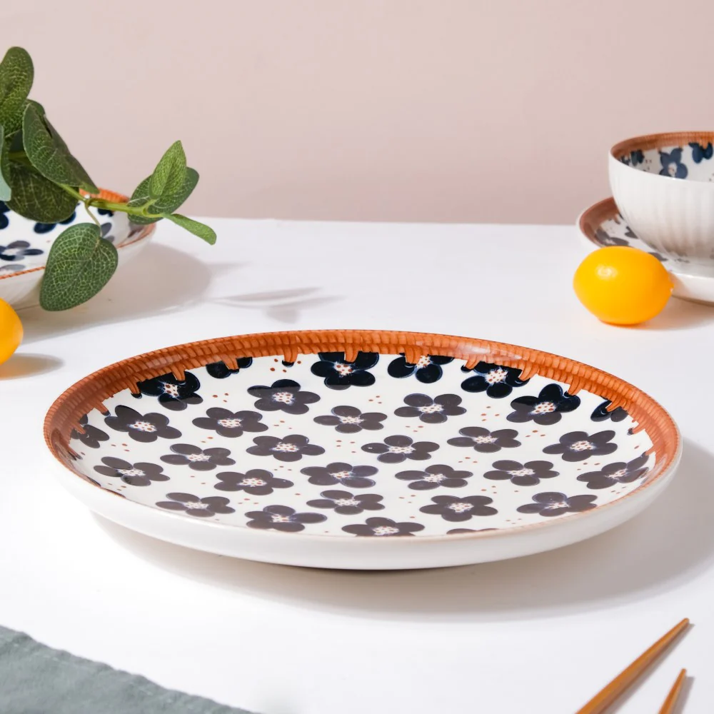 Sylvan Floral Patterned Ceramic Dinner Plate 10 Inch - Image 3