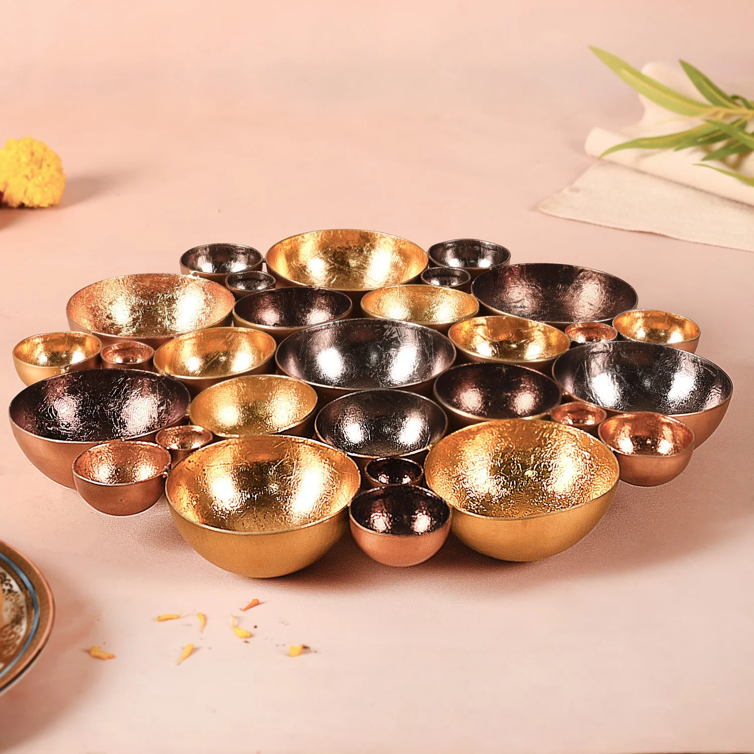 Table Top Decorative Tea Light Holder Gold - Image 8
