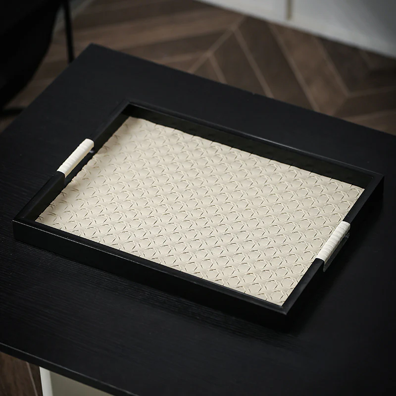 Table Top Luxury Tray Organiser Large Beige - Image 8