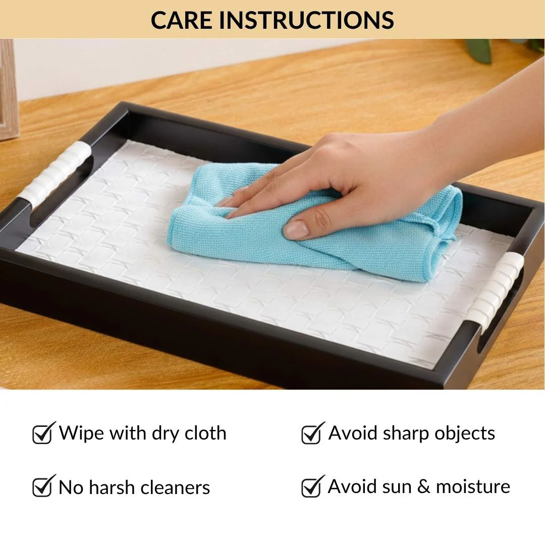 Table Top Luxury Tray Organiser Large White - Image 6
