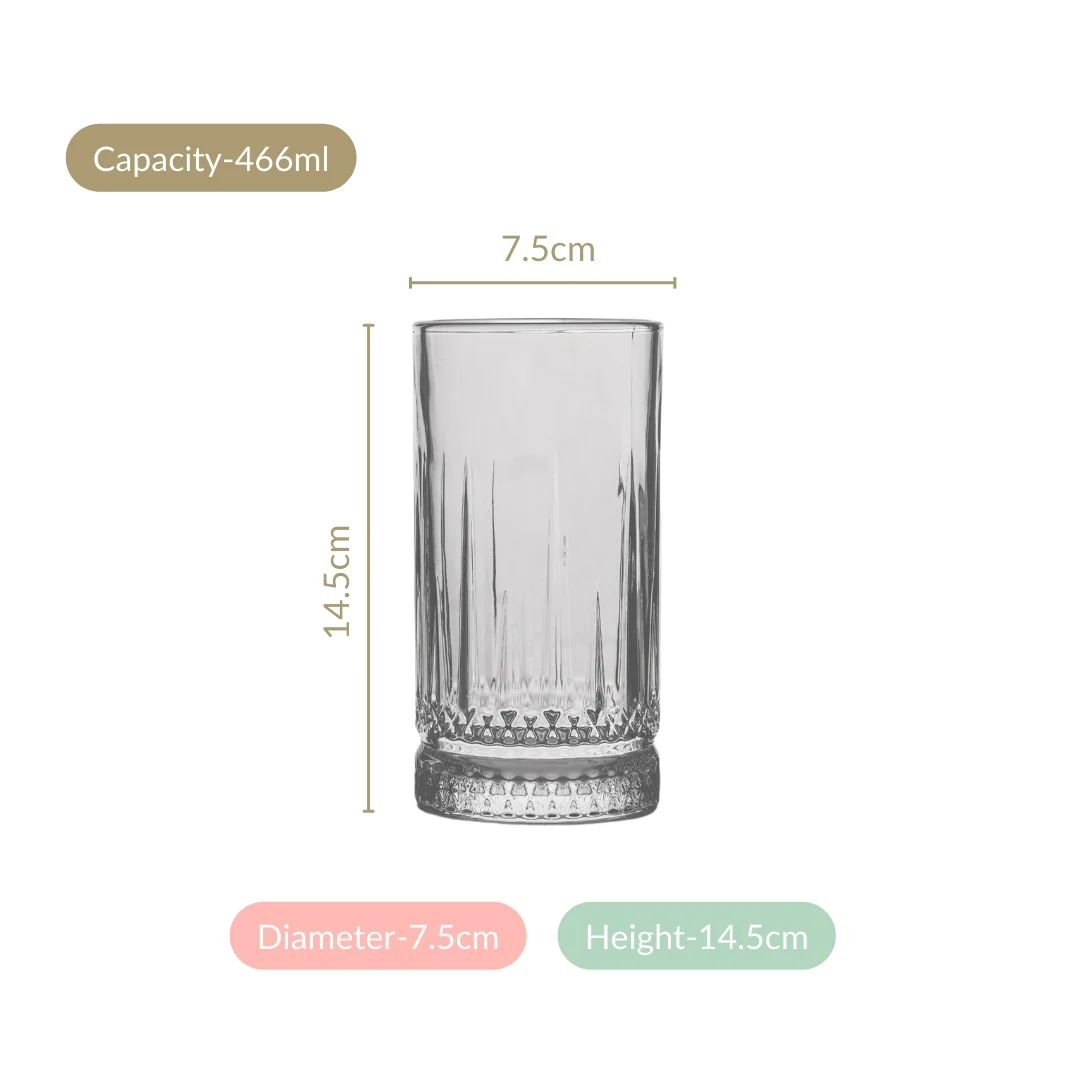 Tall Cocktail Glass Set Of 6 466ml - Image 4