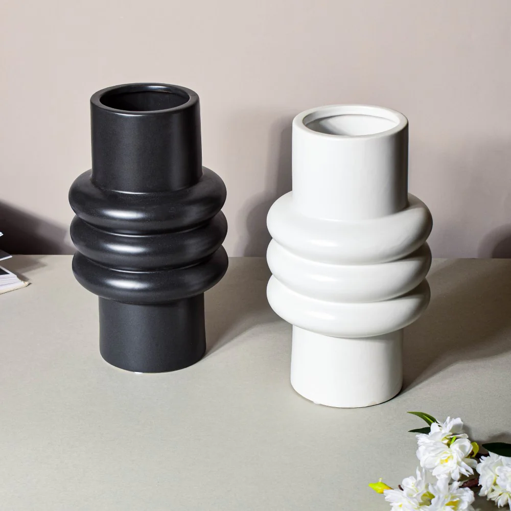 Tall Fluted Vase - Image 4