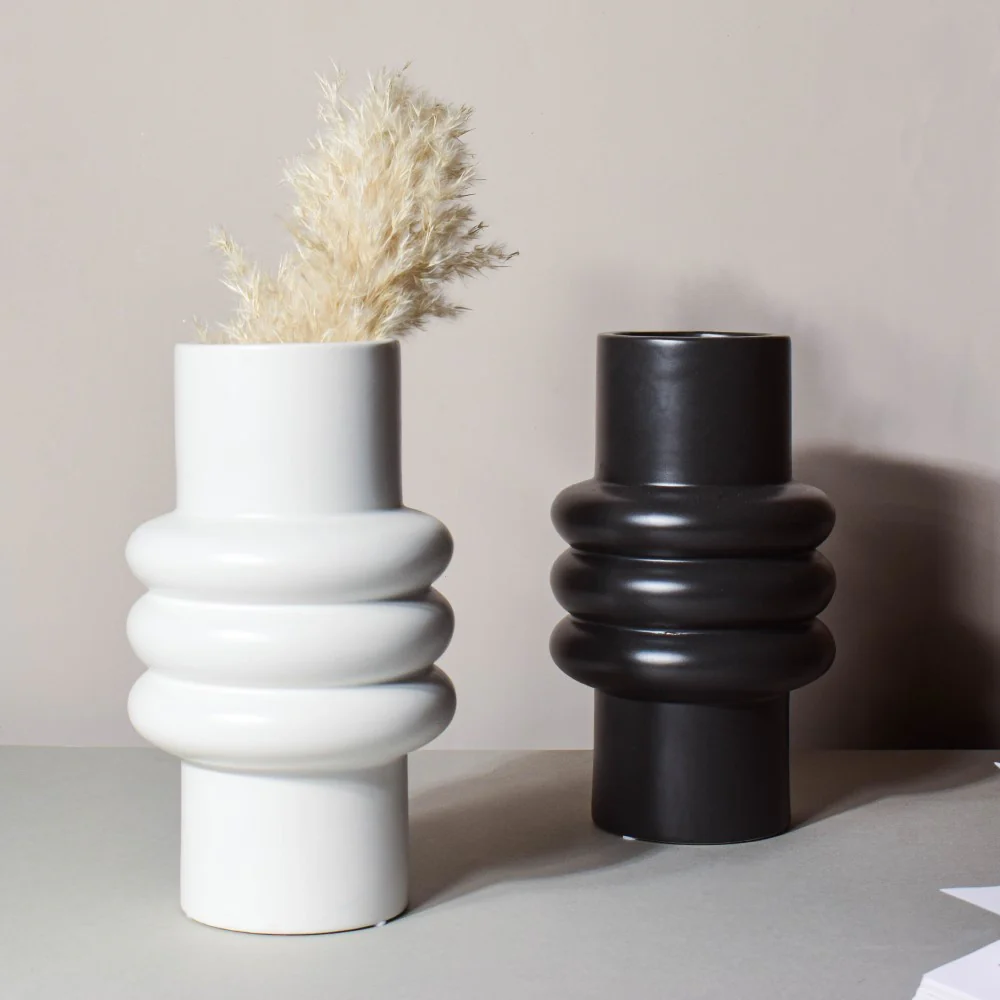 Tall Fluted Vase - Image 5