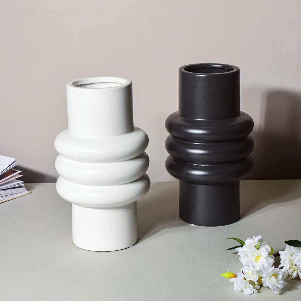 Tall Fluted Vase - Image 6