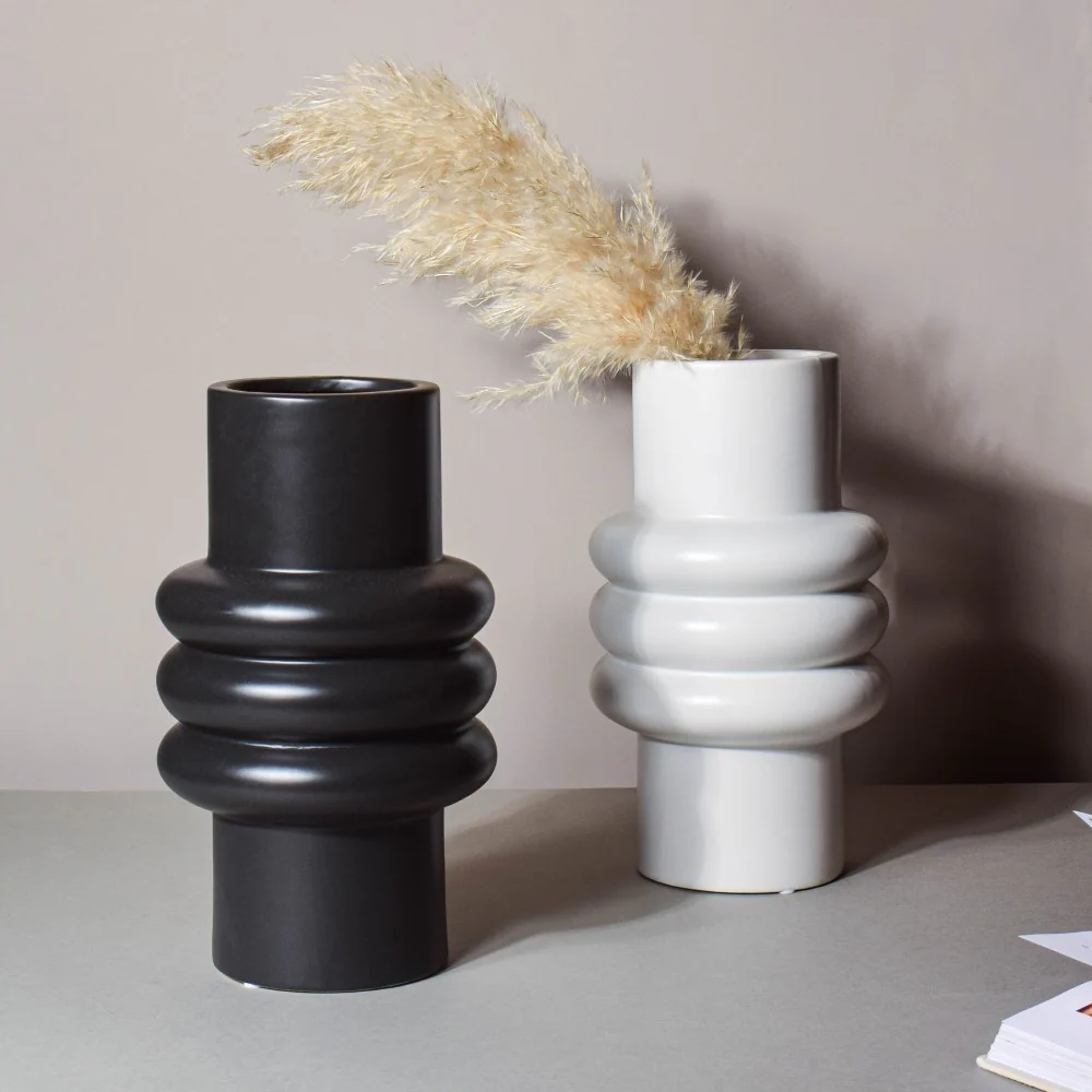 Tall Fluted Vase - Image 7
