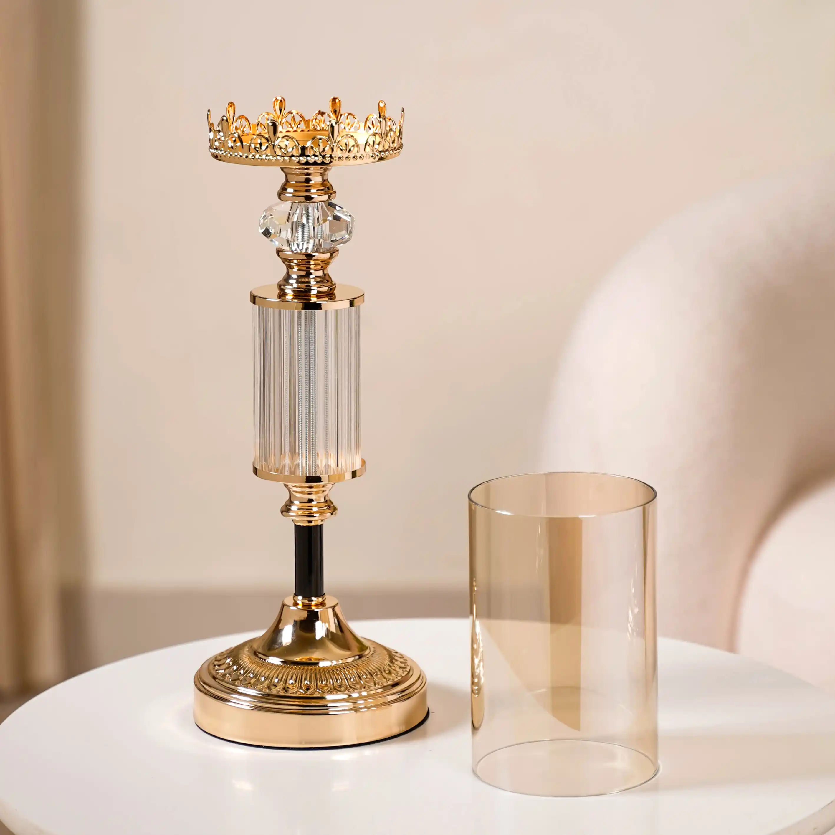 Tall Luxury Floor Candle Holder Set Of 3 - Image 12