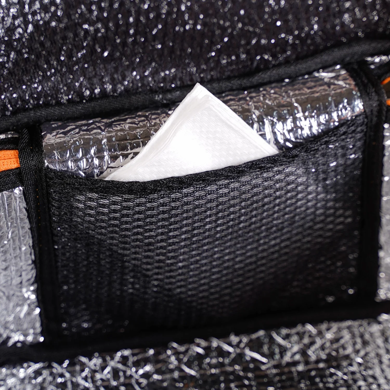 Tangerine Checkered Insulated Lunch Bag - Image 9