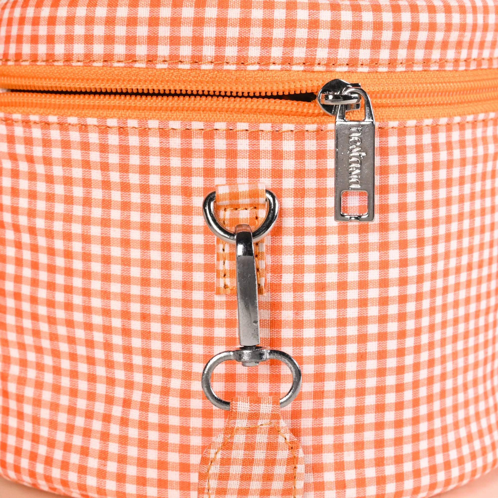 Tangerine Gingham Insulated Lunch Bag - Image 8