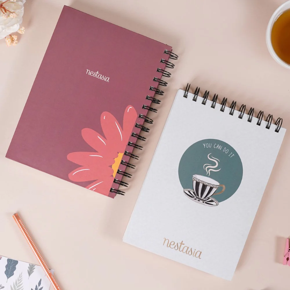 Tea Flowers Planner & Notebook Set - Image 3