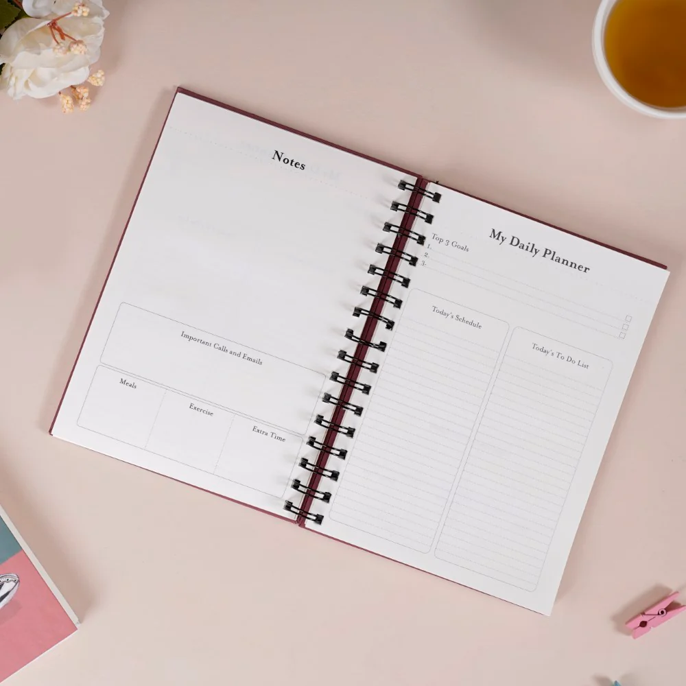 Tea Flowers Planner & Notebook Set - Image 4