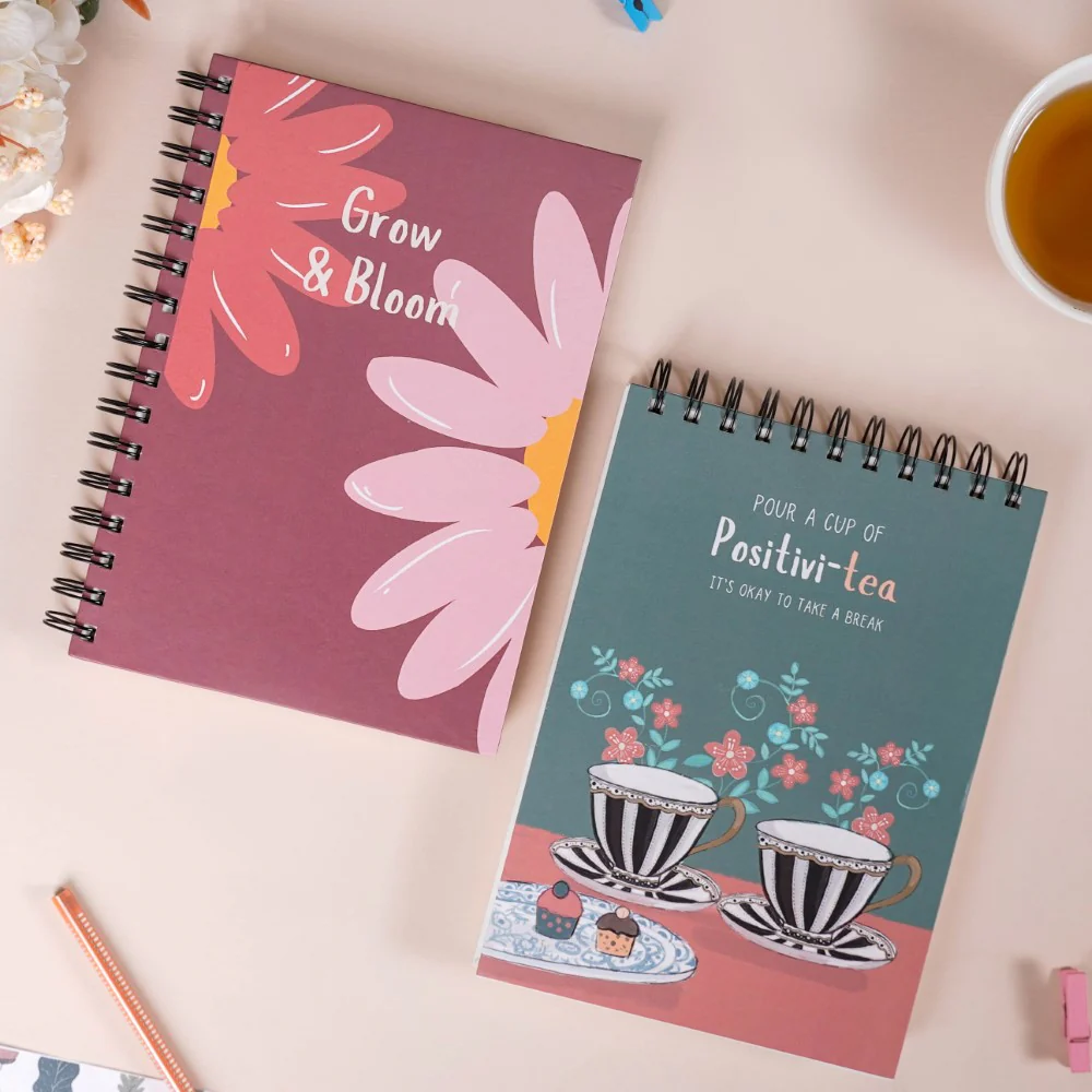 Tea Flowers Planner & Notebook Set - Image 6