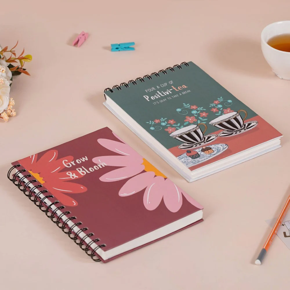 Tea Flowers Planner & Notebook Set - Image 9