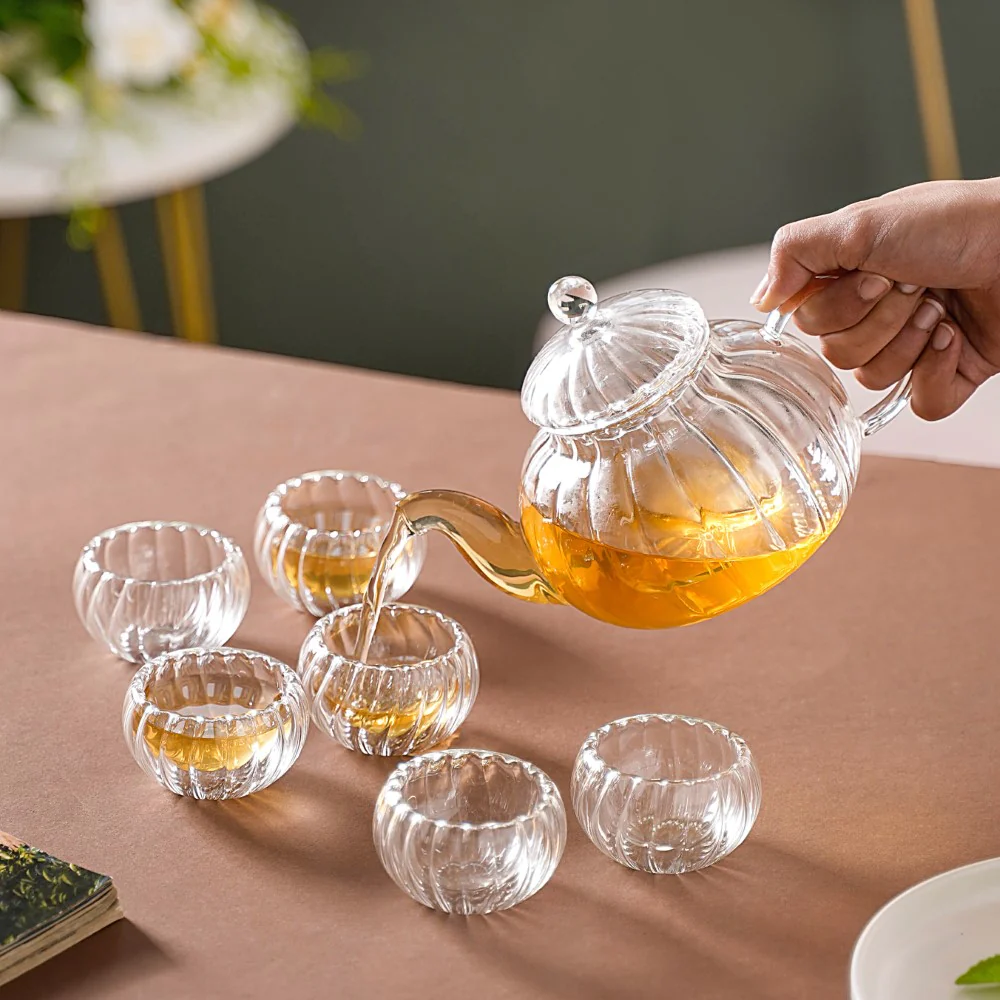 Tea Serving Pot And Cup Set - Image 2