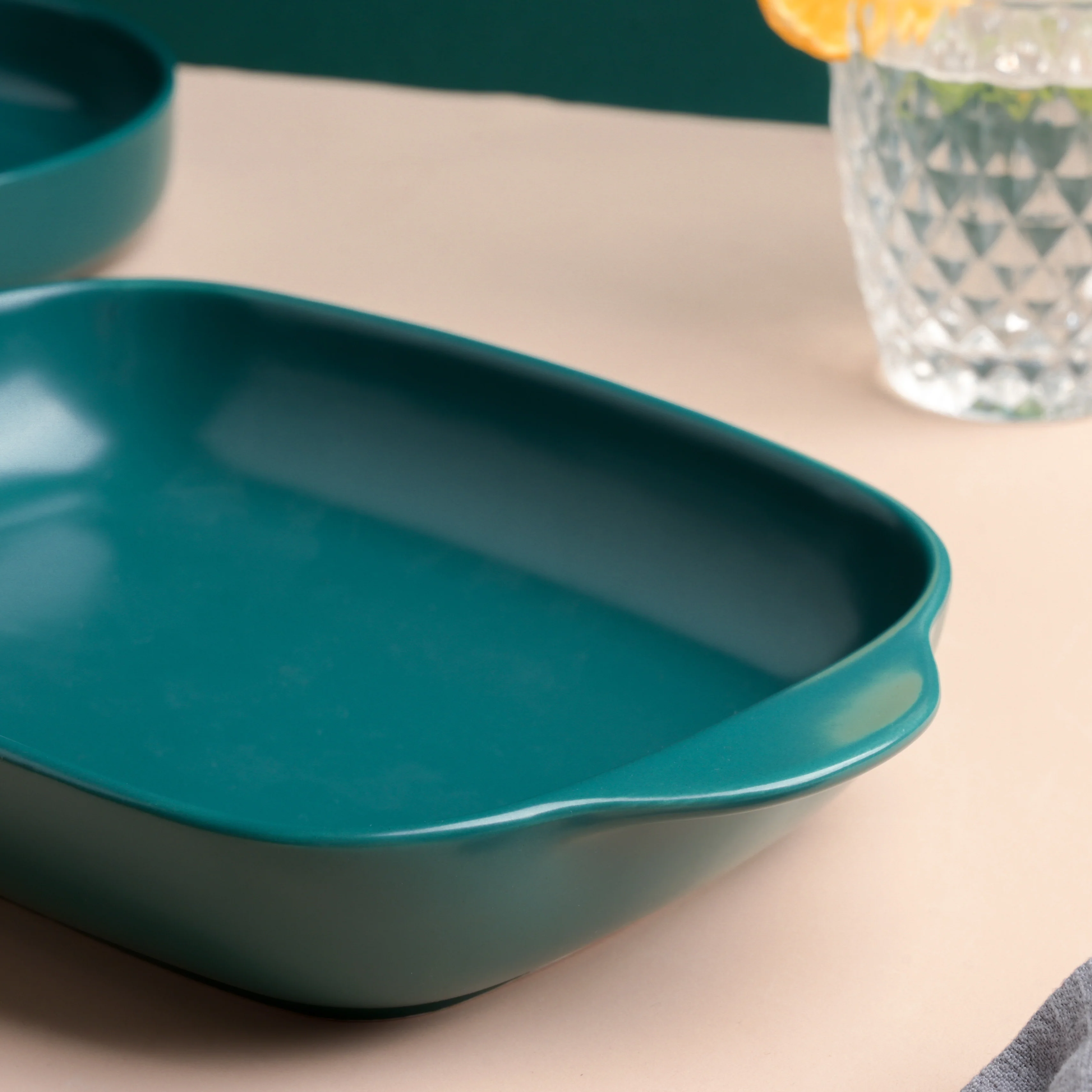 Teal Baking Pan with Handle - Image 6