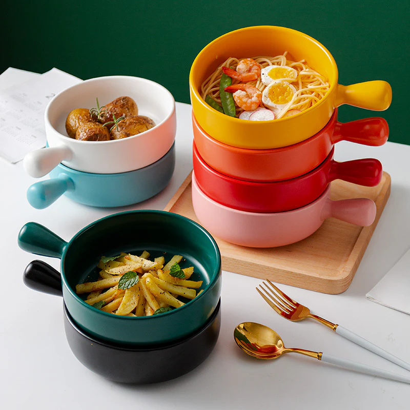 Teal Tantrum Bowl With Handle - Image 4