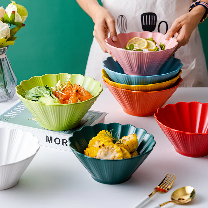 Teal Tantrum Fluted Ramen Bowl 600 ml - Image 6
