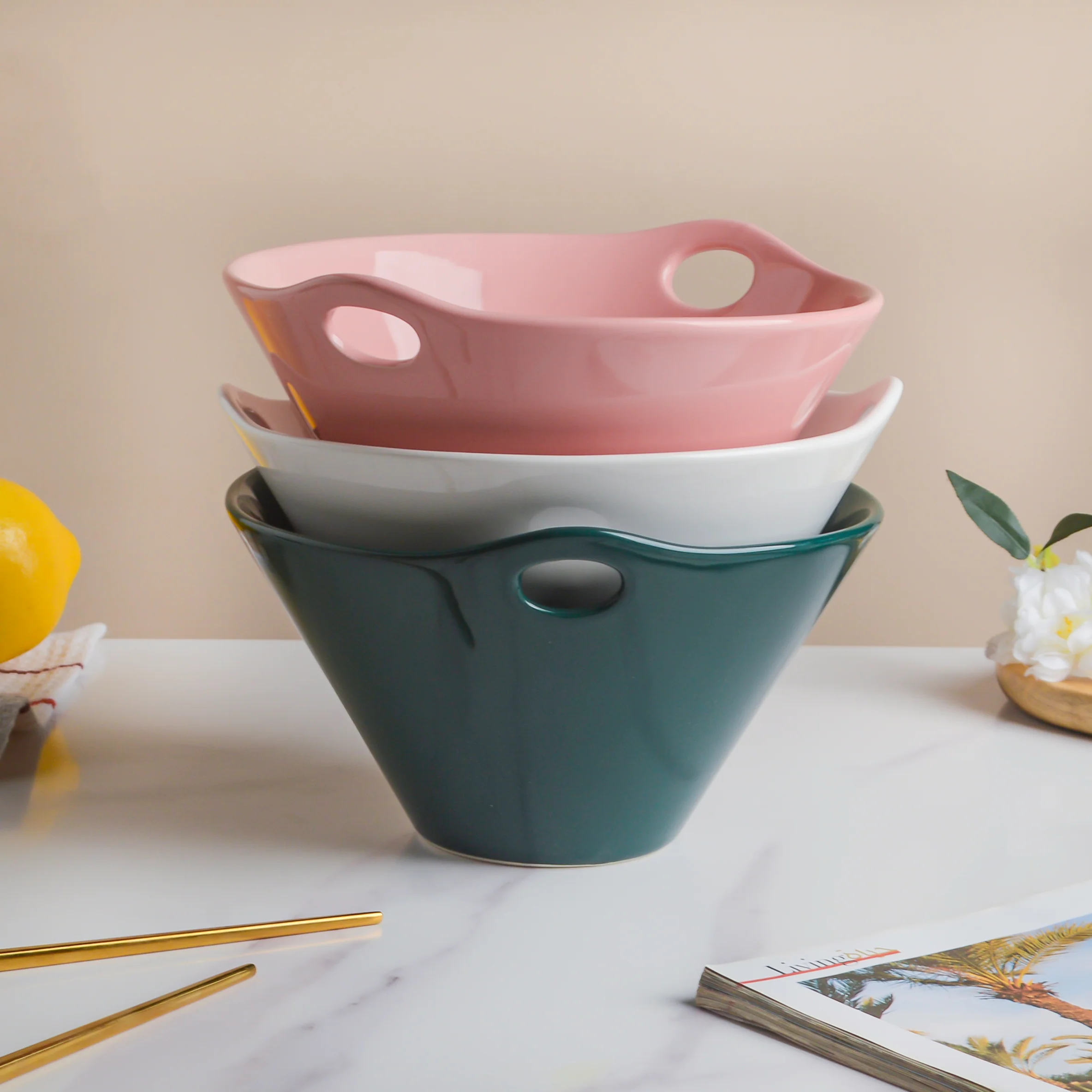 Teal Tantrum Serving Bowl 700 ml - Image 10