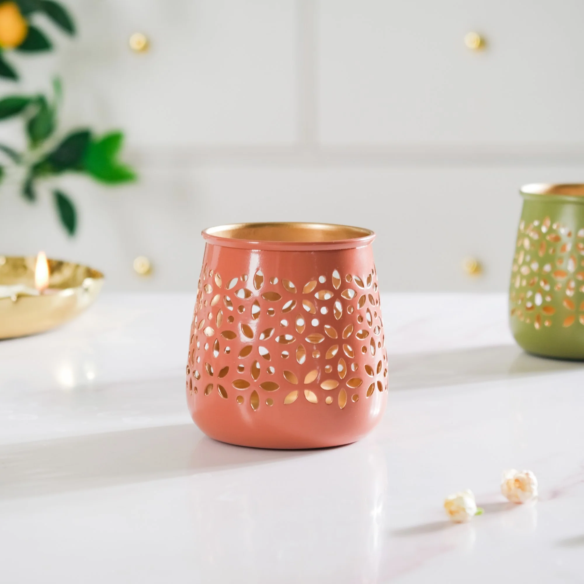 Tealight Candle Holder With Cutwork Set Of 2 - Image 10
