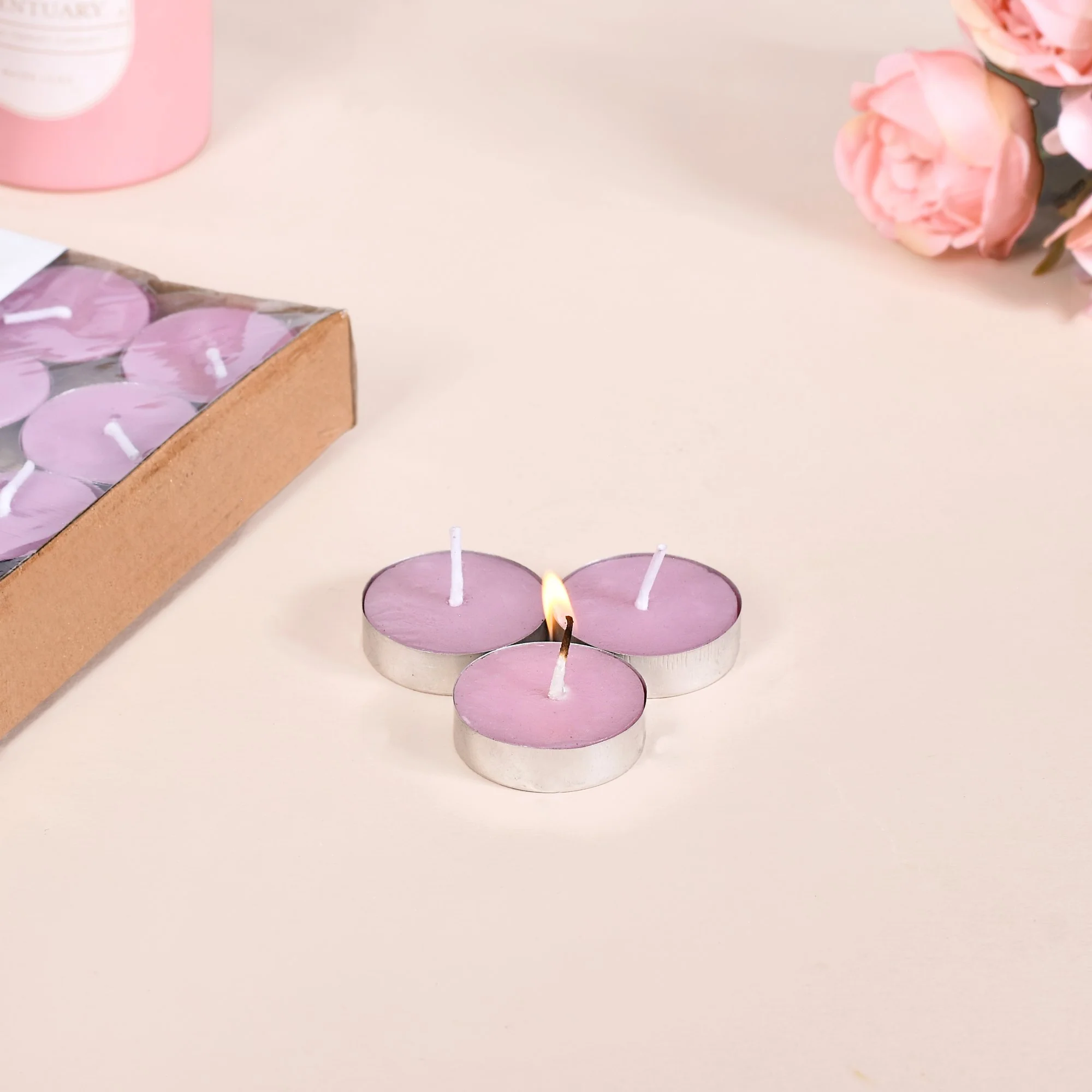 Tealight Candles Set Of 50 Lavender - Image 9