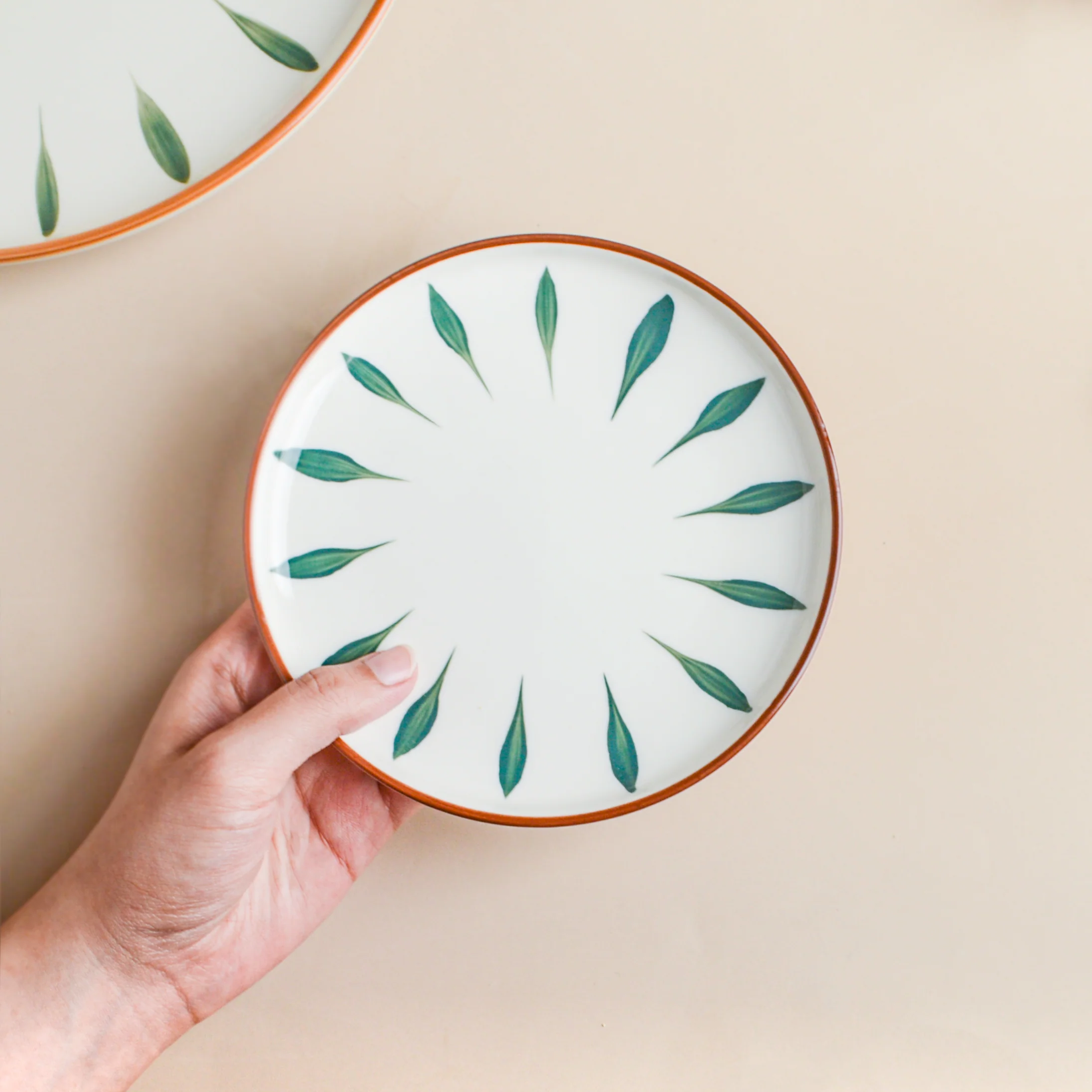 Teardrop Green 21 Piece Dinner Set For 6 - Image 8