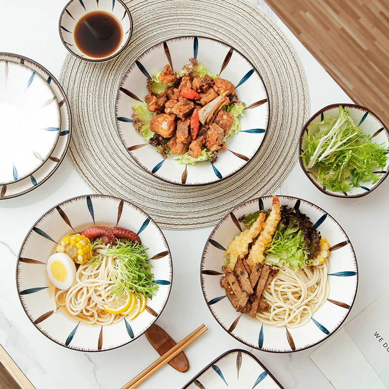 Teardrop White Ceramic 8 inch Ramen Bowl 800 ml - Image 3