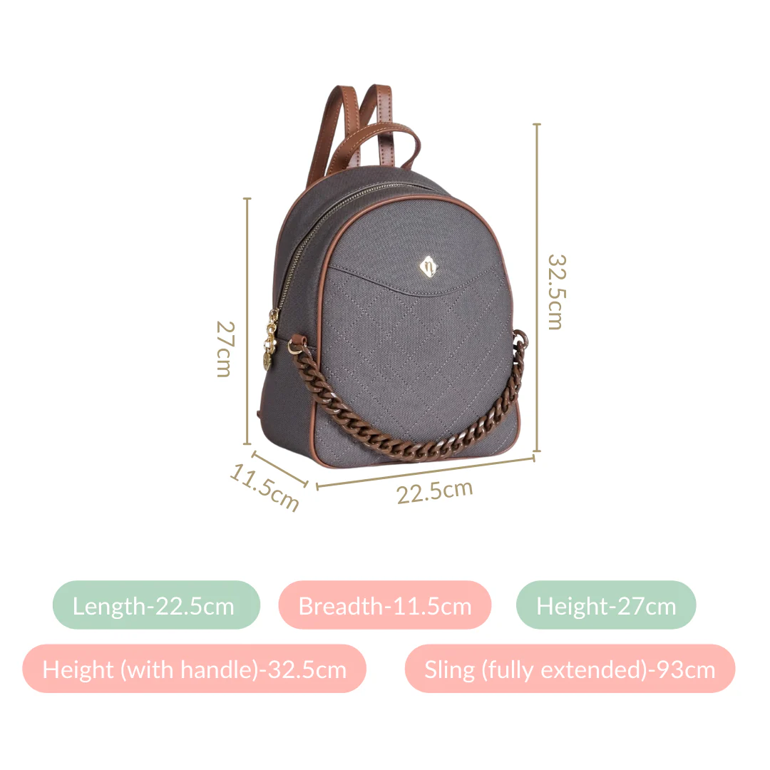 Terra Backpack With Chain Accent - Image 5