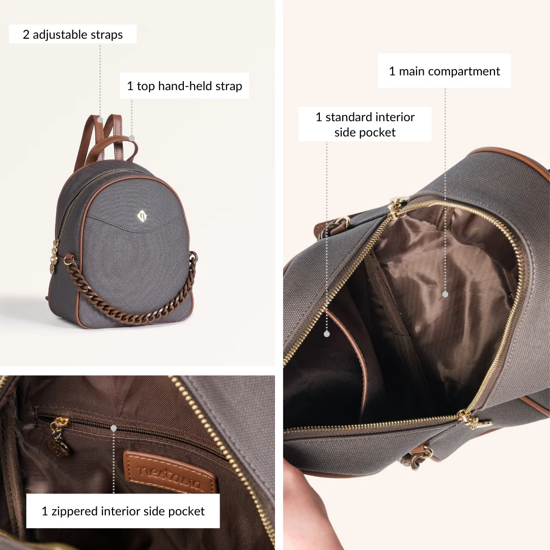 Terra Backpack With Chain Accent - Image 7