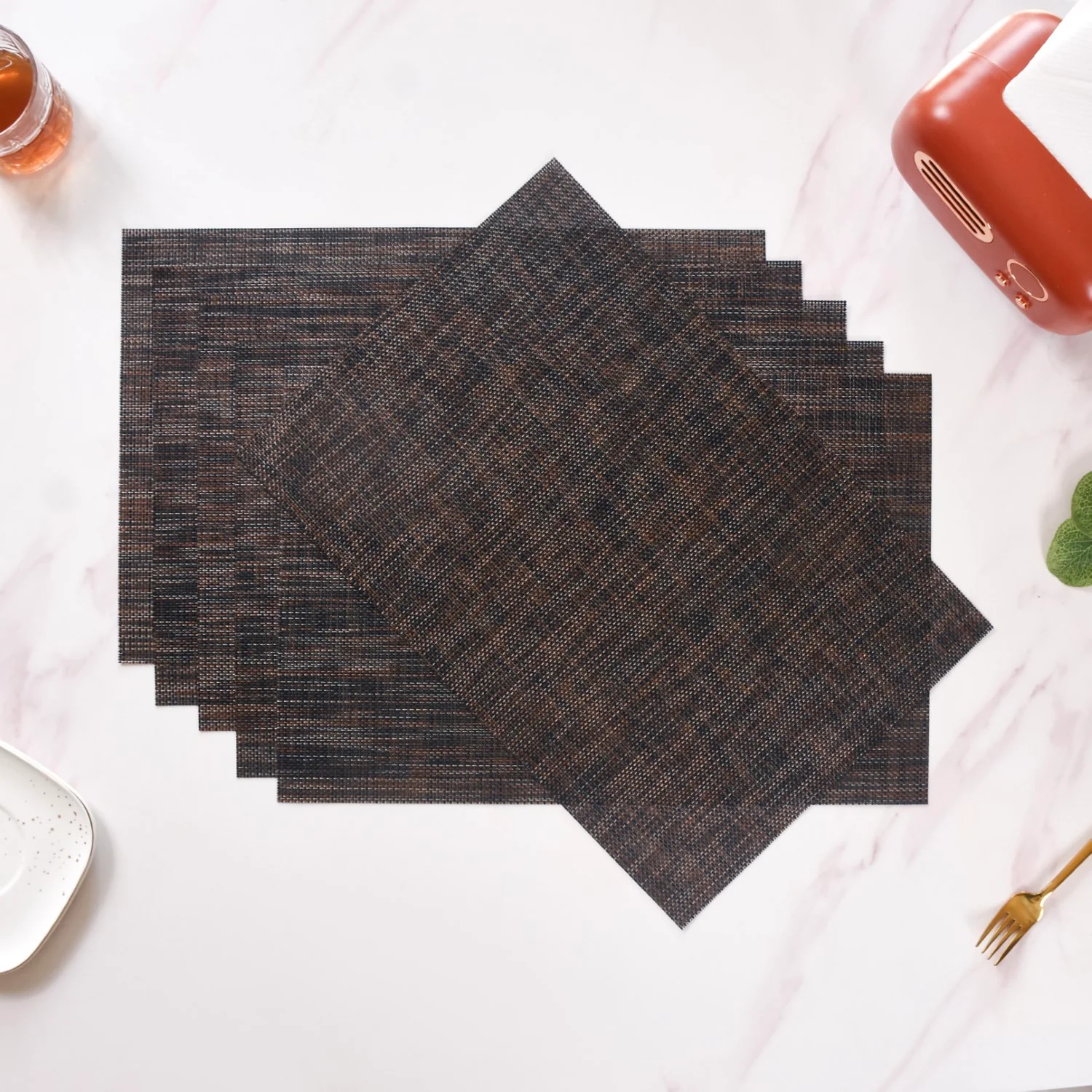 Textured Anti Skid Table Mat Set Of 6 - Image 6