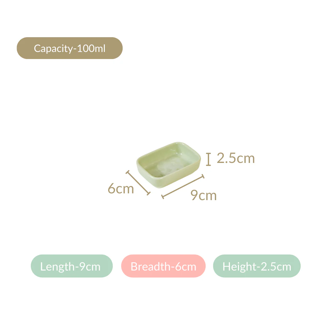 Textured Dip Bowl Sage Green Set Of 4 100ml - Image 6