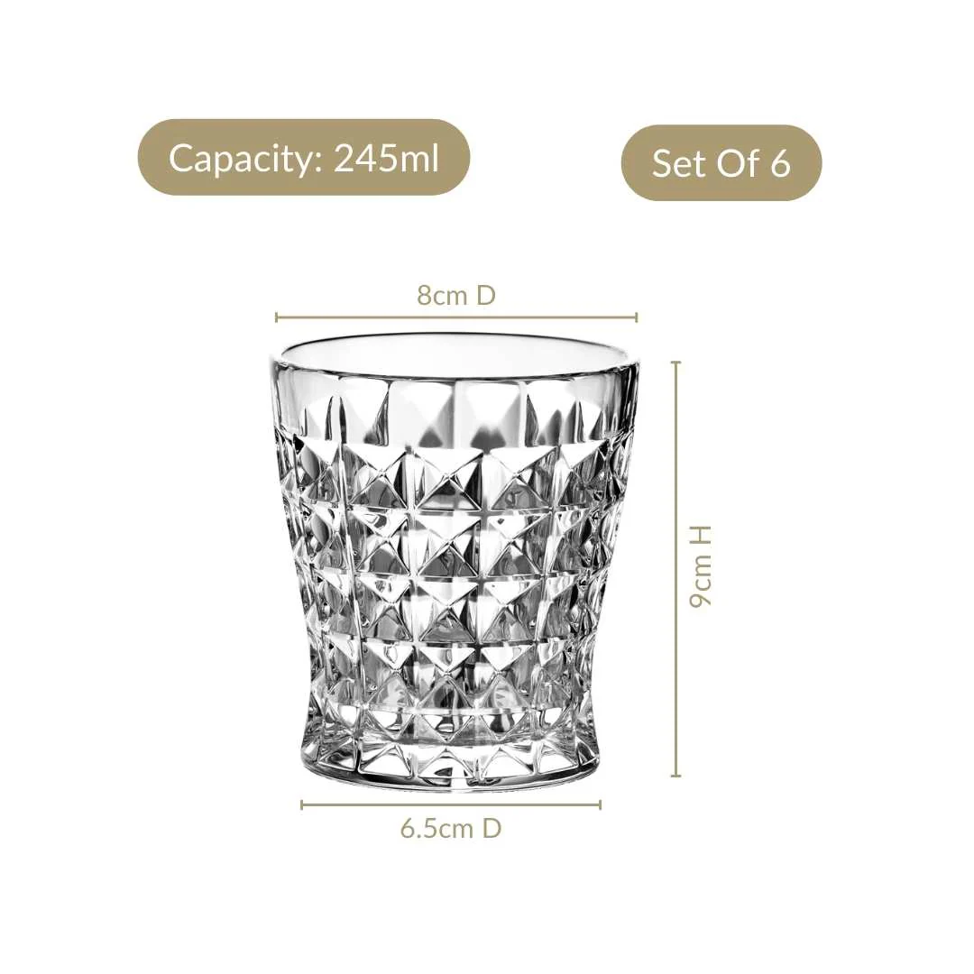 Textured Drinking Glass Set Of 6 245ml - Image 4
