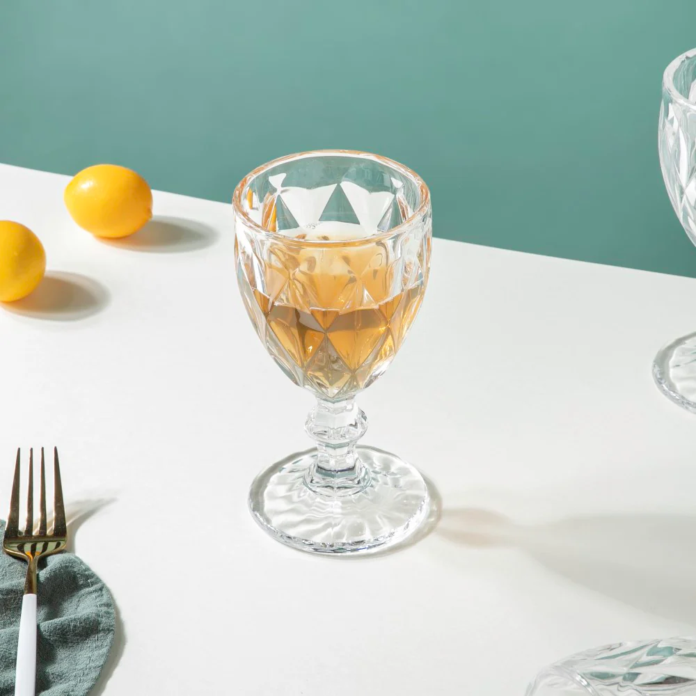 Textured Drinkware Glass Transparent Set Of 6 300 ml - Image 6