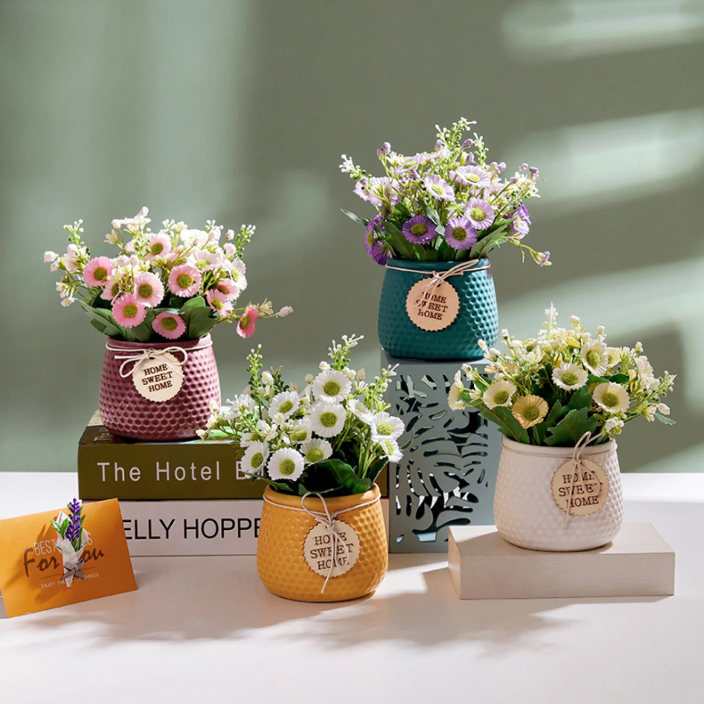 Textured Flower Pot - Image 2