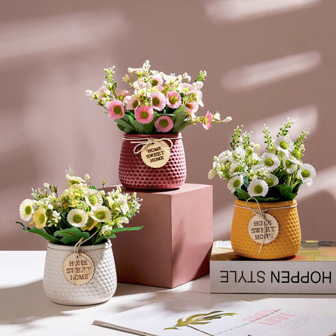 Textured Flower Pot - Image 3
