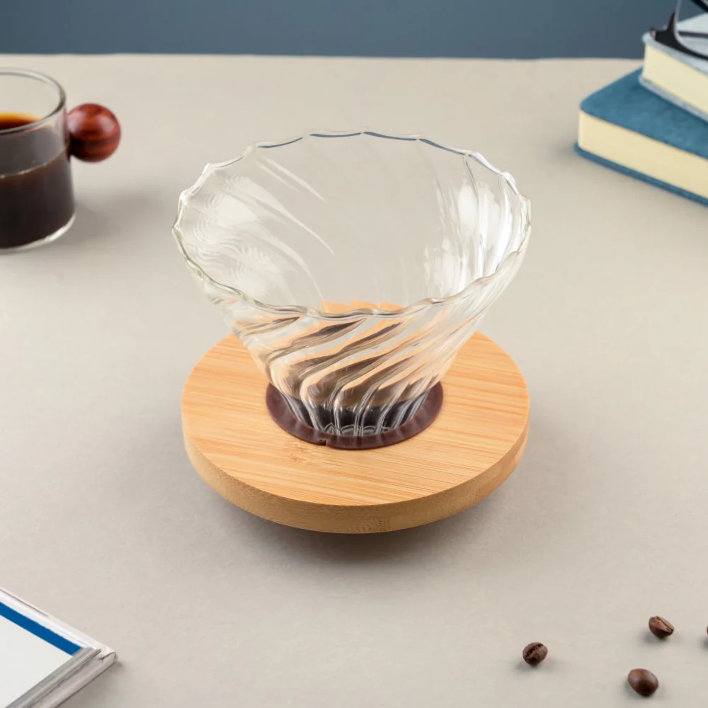 V60 Coffee Dripper Textured Glass - Image 7