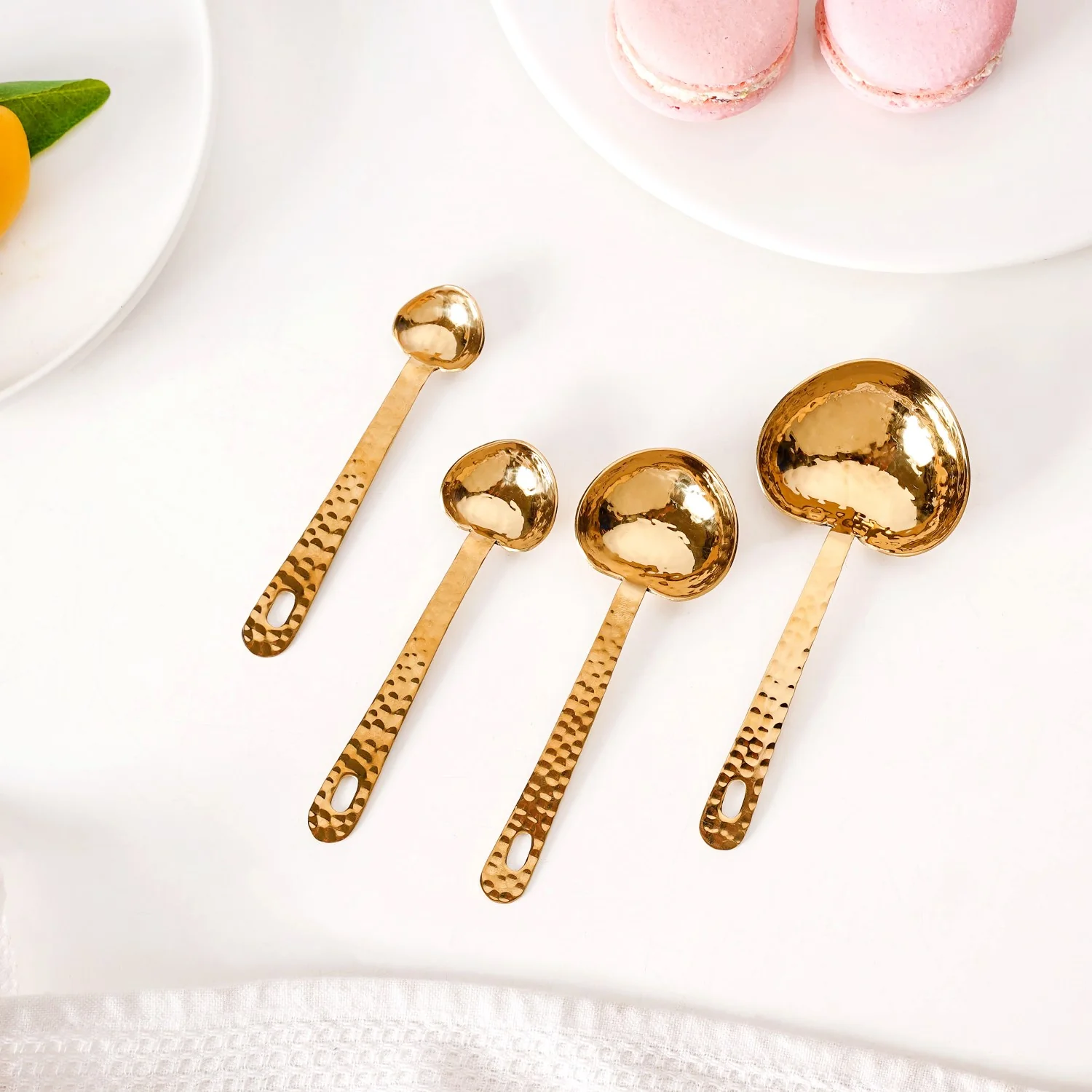 Textured Heart SS Measuring Spoon Set of 4 - Image 4