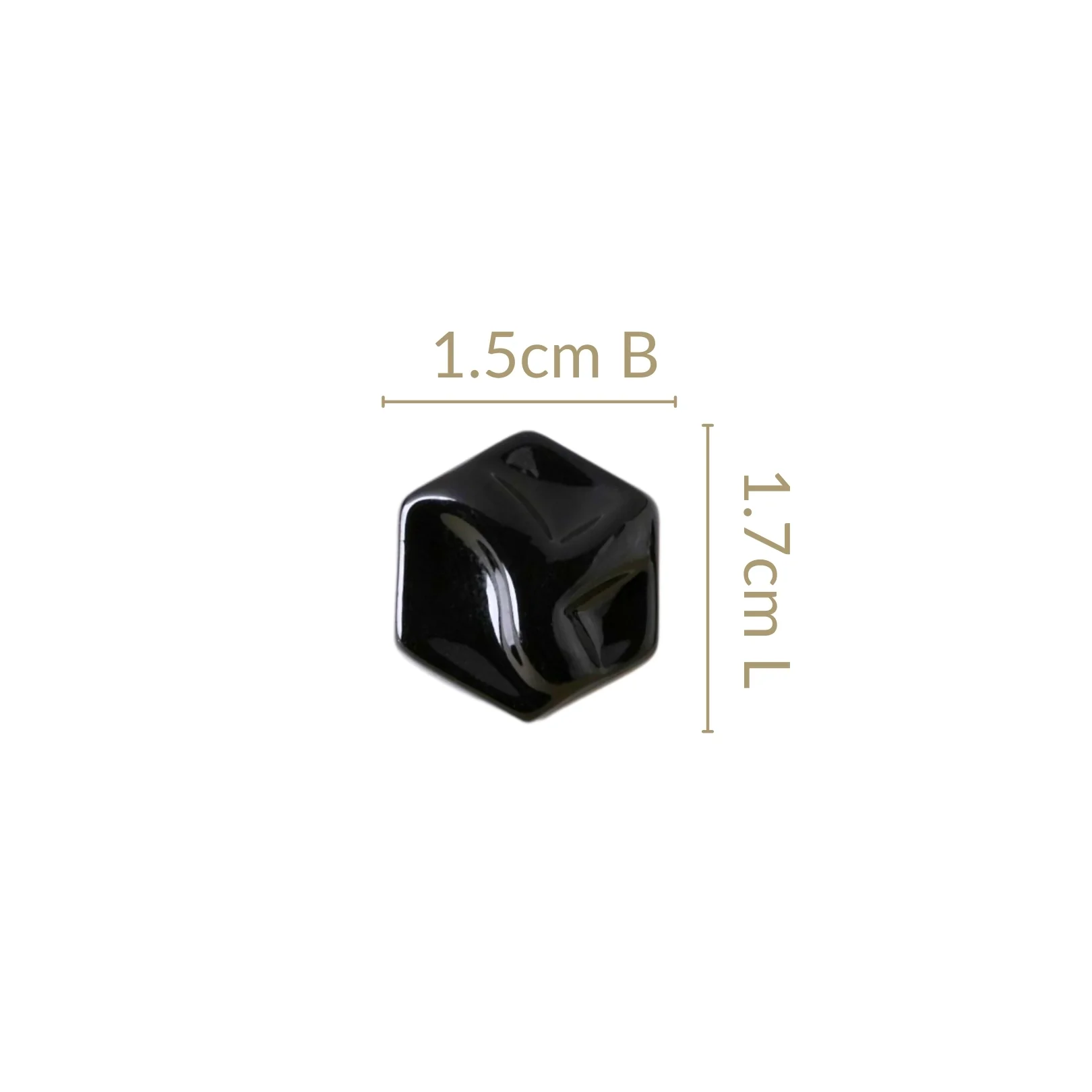 Textured Hexagon Studs - Image 3