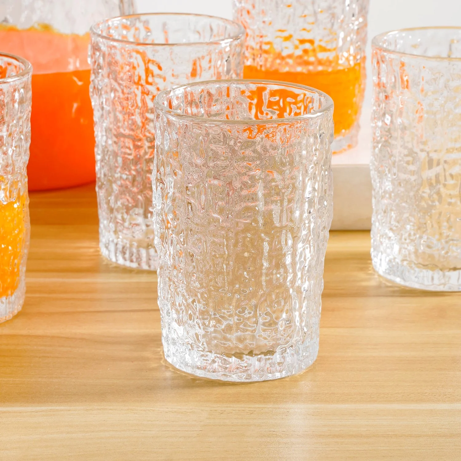 Textured Jug And Glass Set Of 7 - Image 8
